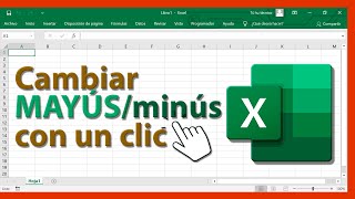 Convertir MAYÚSCULAS y minúsculas en Excel con 1 clic ▶ quotAaCASES for Excelquot Gratis [upl. by Adine]