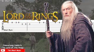 The Lord of The Rings  Concerning Hobbits Guitar Tutorial [upl. by Anairuy]