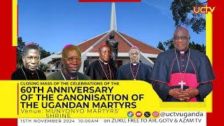 60th Anniversary of the Canonizations of the Uganda Martyrs  Munyonyo Martyrs Shrine  15 Nov 2024 [upl. by Nnylirehs991]