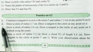 Practice Set 42 Geometry Class10 Maths part 2 Geometric Construction Class 10th Maths 2 JSir [upl. by Narhet]