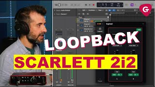 Loopback Preamp Air Scarlett 2i2 Focusrite con software Control 2 [upl. by Casanova]