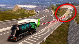 Trucks Without Brakes Using Runaway Ramp in ETS2 [upl. by Attener864]