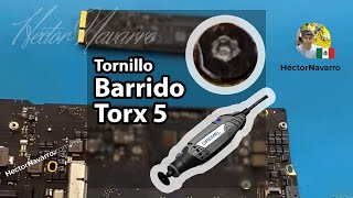 Quitar tornillo rodado Torx T5 para MacBook Air SSD [upl. by Ayoted]