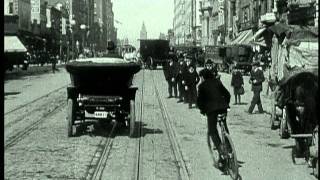 A Trip Down Market Street 1906  piano score by Ben Model live at BAM [upl. by Ylelhsa]