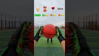 ICE CREAM ASMR CATCH THE BALLS WITH NAIL GOALKEEPERS GLOVES 🍦🧤🏀shorts viralvideo challenge [upl. by Yecaj102]