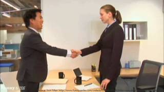 Career Tip The professional handshake  Mark Swartz 4 Monsterca [upl. by Avid571]