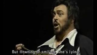 Luciano Pavarotti  La donna e mobile  Live 1981 [upl. by Aikem]