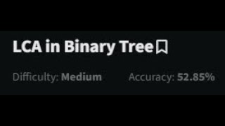 LCA in Binary Tree [upl. by Milon]