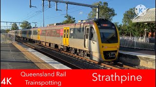 Queensland Rail Trainspotting  Strathpine [upl. by Aneehsyt]