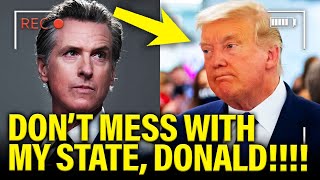 Gov Newsom STRIKES BACK quick against Trump Threats [upl. by Goth]