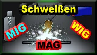 MIG MAG WIG Schweißen  wo ist der Unterschied  Zuschauerfrage an M1Molter [upl. by Geirk]