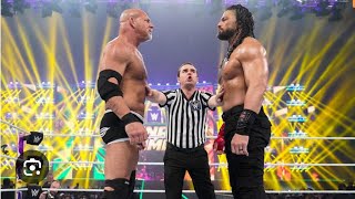 goldberg vs roman reigns full match in wwe wwe wwewrestler wrestling wwewrestler [upl. by Leirbma861]