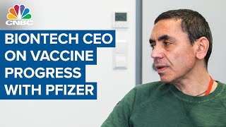 BioNTech CEO on vaccine progress with Pfizer [upl. by Hesther]