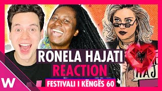 Ronela Hajati “Sekret” REACTION Albania Eurovision 2022  Festivali i Këngës 60 [upl. by Wallache807]