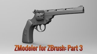 Zmodeler in ZBrush Part 3 [upl. by Ayna63]