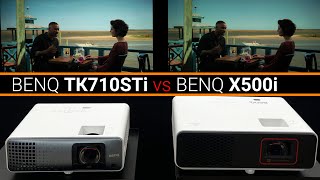 BENQ TK710STi vs BENQ X500i  Best Gaming Short Throw Projector [upl. by Imim]