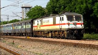 Indian Railways  Trains Speeding through Semi High Speed Zone [upl. by Yeleen502]