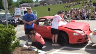 Beverly High School Mock Car Crash 2013 [upl. by Makell436]