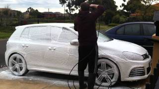 Snow Foam Lance on VW Golf R [upl. by Stovall]