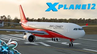 XPlane 12  JARDesign A330 Now XPlane 12 Compatible  Test Flight  Simply Connect Va  Vatsim [upl. by Atirhs]