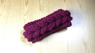 How to Easy Loom Knit a Braided Headband  Ear Warmer DIY Tutorial [upl. by Jeff]