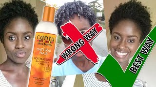 CANTU Shea Butter Curl Activator Cream on DRY Natural Hair REVIEW and Demo [upl. by Dodge764]