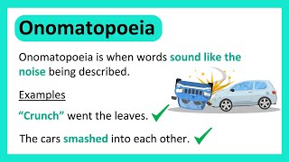 What is ONOMATOPOEIA  Learn with Examples [upl. by Kendrah]