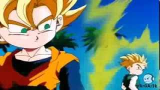 Goten y Trunks Se Fusionan En Super Saiyajin Español Latino [upl. by Animsaj]