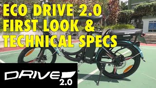 ECO DRIVE 20 EBIKE FIRST LOOK amp TECHNICAL SPECIFICATION  SINGAPORE FOOD DELIVERY VLOG [upl. by Talbot798]