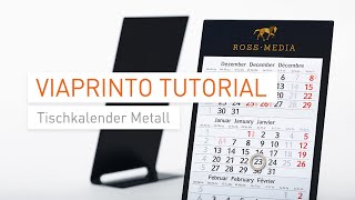 Tutorial amp Unboxing Tischkalender Metall in InDesign gestalten [upl. by Gaeta34]