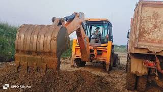 eco xpert mitti lodging backhoe full lodging mud with tata 2519 truck home construction work 60 [upl. by Odlopoel725]