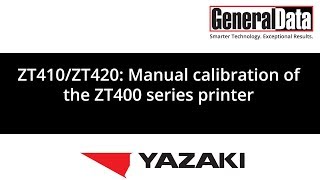 ZT410ZT420 Manual calibration of the ZT400 series printer [upl. by Nivek]