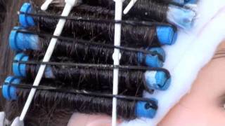 HOW TO PERM HAIR demo actual perm pH Thio 9 sections very detailed [upl. by Htesil]