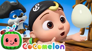 Humpty Dumpty Pirate Ship  NEW 🥚 CoComelon Animal Time  Animals for Kids [upl. by Debbi]