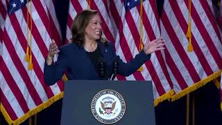 Harris bashes Trump in debut rally takes small lead in poll  REUTERS [upl. by Xam]