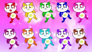 🐼🎉 10 Playful Pandas Playing Around  Panda Bo Nursery Rhymes amp Kids Songs [upl. by Hairej]