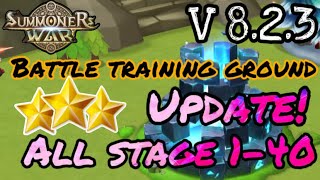 All Battle Training Ground Guide Mock Battle 140 ⭐️⭐️⭐️ Summoners war V 823 UPDATE 2024 [upl. by Nileuqaj]