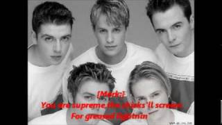 Westlife  Greased Lightning Lyrics [upl. by Nylaehs]