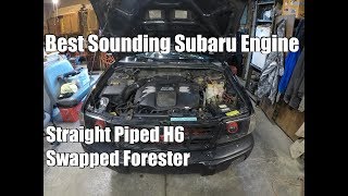 Straight Piped H6 Swapped Forester [upl. by Coop290]