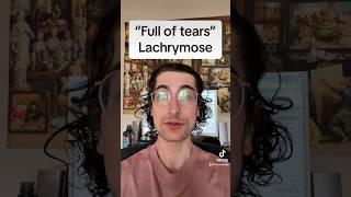 Word of the day  LACHRYMOSE etymology latin languagefacts lachrymose tears words learning [upl. by Asilim523]