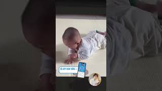 Ke đầu như hiphop baby embecuoi cute babypictures cutenewborn funny newbornbaby cutebaby [upl. by Clea]