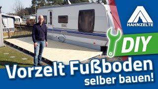 HahnZelte Anleitung DIY Fußboden für Vorzelte selber bauen [upl. by Nanfa]