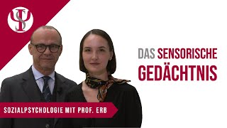 Das sensorische Gedächtnis  Sozialpsychologie mit Prof Erb [upl. by Igic387]