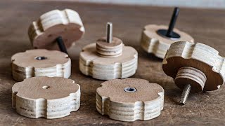 Making Wooden Knobs Quick  Easy  Diy wooden knobs [upl. by Bridges972]