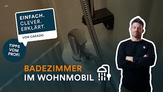 Wie funktioniert das Badezimmer im Wohnmobil  Einfach Clever Erklärt  Carado [upl. by Salomie]