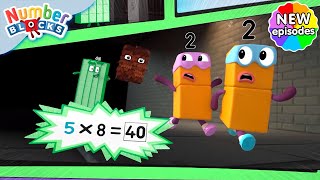 Super Eights Assemble  S7 E11  Learn Times Tables  Numberblocks [upl. by Zacks]