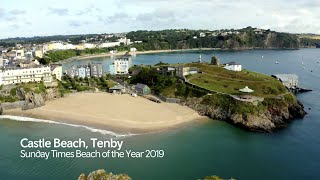 Castle Beach Tenby  Sunday Times Beach of the Year 2019 [upl. by Eward819]