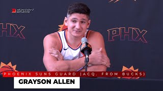 Grayson Allen Tells Interesting Story about Getting Traded to Suns  Phoenix Suns Media Day 2023 [upl. by Ilahsiav]