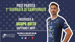 Post partita Negrini CTE Acqui Terme  Monge Gerbaudo Savigliano Intervista a capitan Botto [upl. by Balduin]