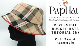 Bucket Hat 3 Cutting Sewing amp Assembling [upl. by Nimesh604]